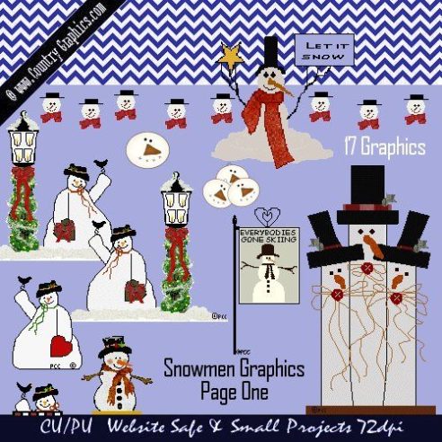 FREE SNOWMEN GRAPHICS PG 1