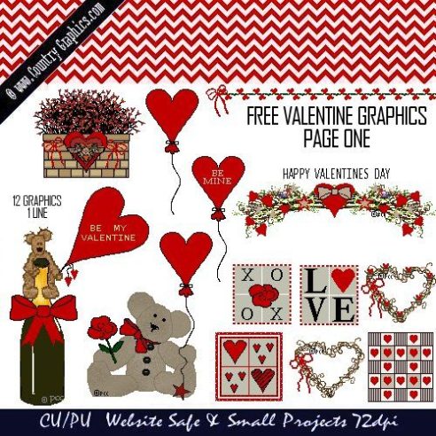 FREE VALENTINE GRAPHICS PG 1
