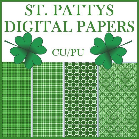 ST PATTYS DIGITAL PAPERS 2018